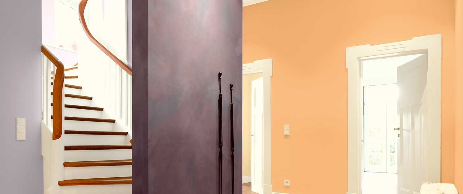 Malerfachbetrieb Binder Kreative Wandgestaltung im Wohnraum – edle Spachteltechnik in Aubergine mit sanftem Farbkontrast von Malerfachbetrieb Binder Kreative Wandgestaltung im Wohnraum – edle Spachteltechnik in Aubergine mit sanftem Farbkontrast von Malerfachbetrieb Binder in Mülheim an der Ruhr